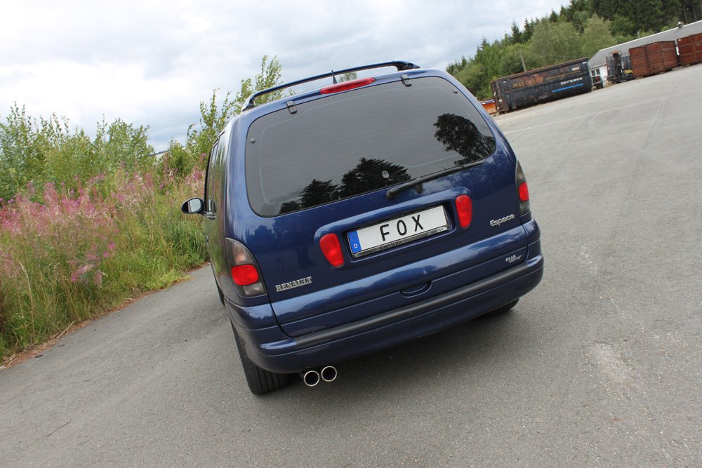 Fox Auspuff Sportauspuff Komplettanlage für Renault Espace III 3.0l V6 140kW