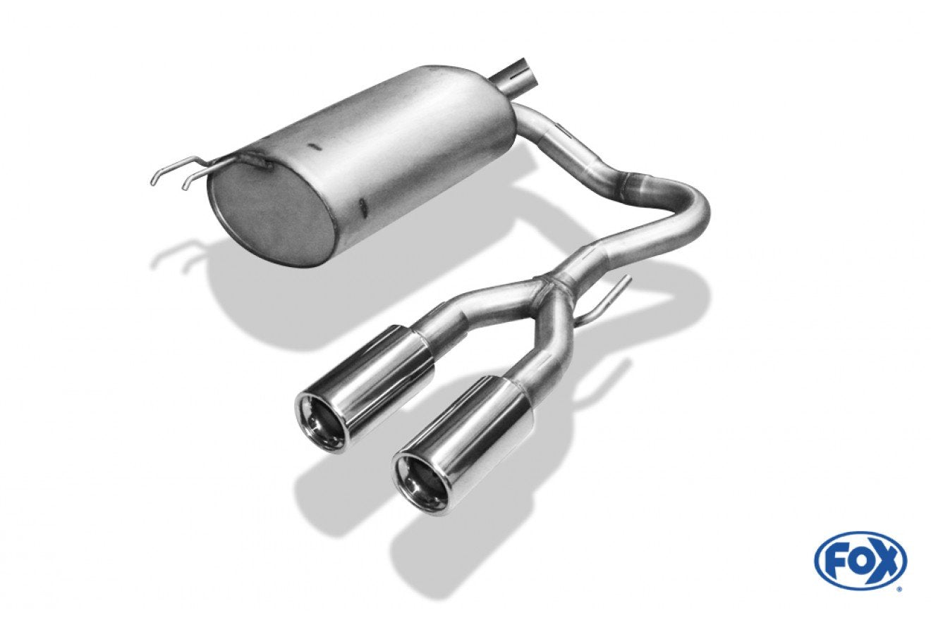 Fox Auspuff Sportauspuff Endschalldämpfer für Renault Twingo C06 1.2l 40/43/55kW