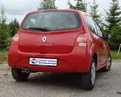 Fox Auspuff Sportauspuff Endschalldämpfer für Renault Twingo CNO 1.2l 40/43/55kW
