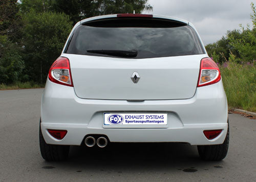 Fox Auspuff Sportauspuff Endschalldämpfer für Renault Clio 3 GT 1.6l 94kW