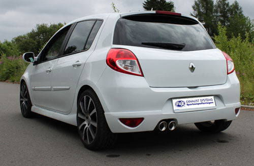 Fox Auspuff Sportauspuff Endschalldämpfer für Renault Clio 3 GT 1.6l 94kW