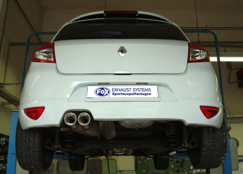 Fox Auspuff Sportauspuff Endschalldämpfer für Renault Clio 3 GT 1.6l 94kW