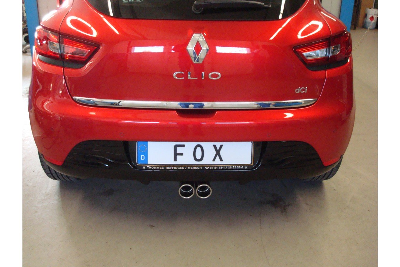 Fox Auspuff Sportauspuff Endschalldämpfer für Renault Clio IV 0.9l 1.2l 1.5l