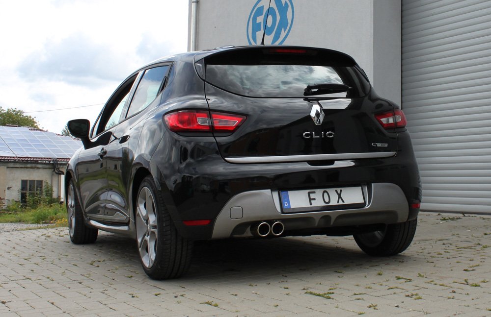 Fox Auspuff Sportauspuff Endschalldämpfer für Renault Clio IV GT 1.2l 87/88kW