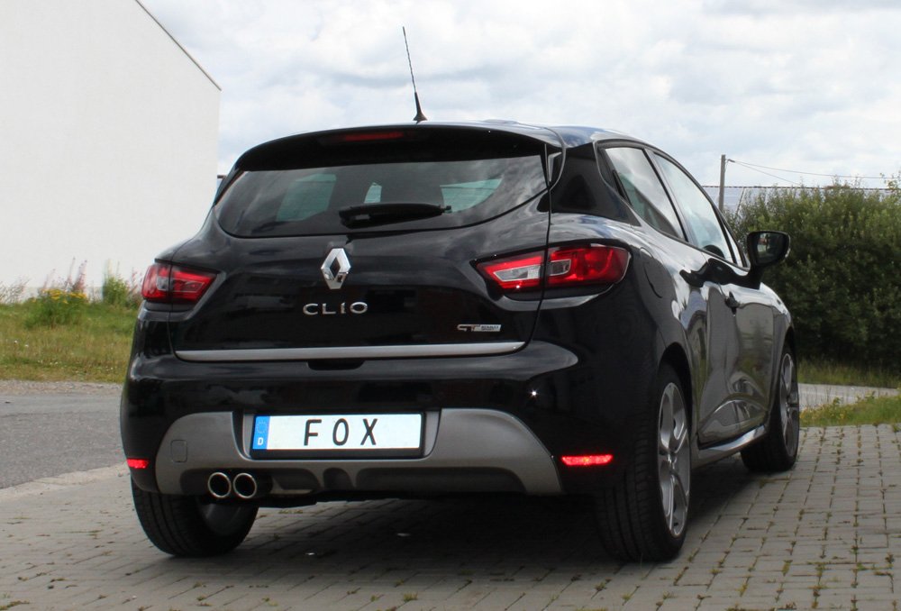 Fox Auspuff Sportauspuff Endschalldämpfer für Renault Clio IV GT 1.2l 87/88kW
