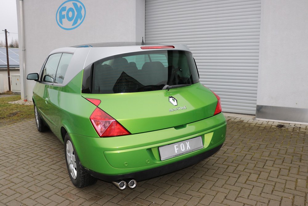 Fox Auspuff Sportauspuff Komplettanlage für Renault Avantime 2.0l T 120kW