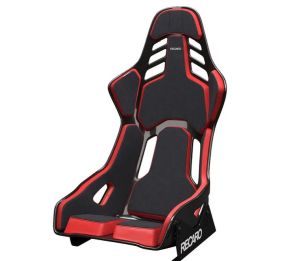 RECARO Podium CF Alcantara black/leather red L* Alcantara schwarz/Leder rot.Serienausstattung+ RECARO Podium CF L: mit Polsterpadsfür größere Fahrer+ ABE und FIA-Homologation+ Für Rennstrecke und Straße geeignet+ Sitzschale aus carbonfaserverstärktemKunst