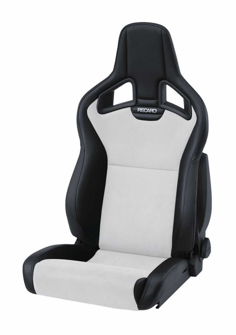 Recaro Cross Sportster CS Kunstleder schwarz / Dinamica silber Fahrerseite mit ABE und Sitzheizung