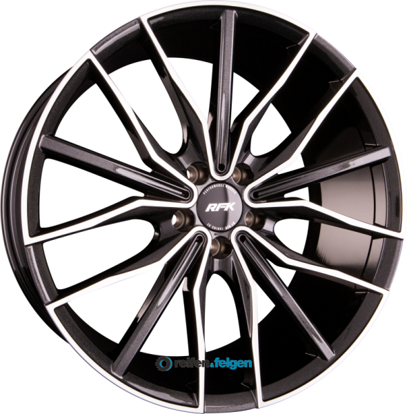 RFK-WHEELS GLS301 8.5x19 ET35 5x120 NB72.6 Metallic Black Machined Face