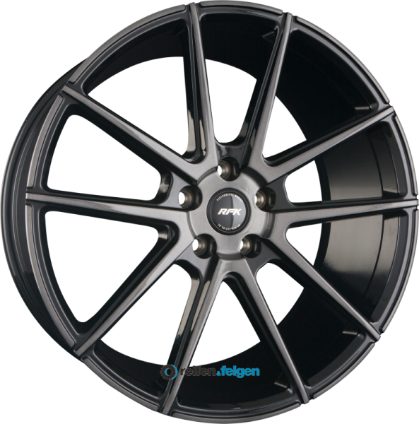 RFK-WHEELS GLS302 8.5x19 ET35 5x100 NB63.3 Gloss Black Brushed Face