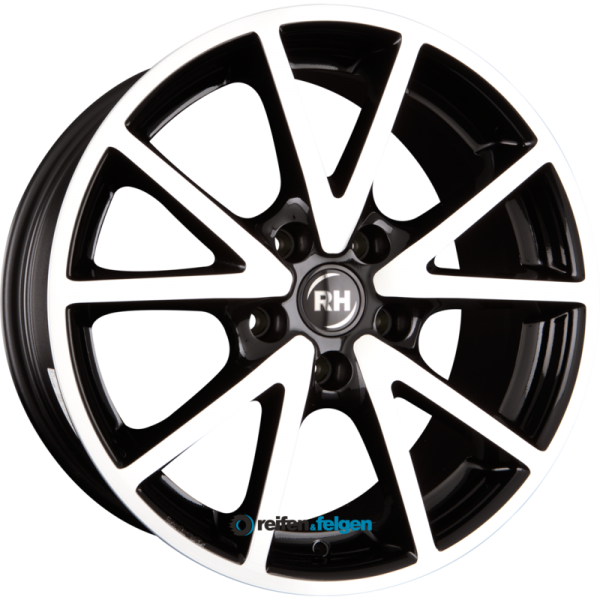 RH ALURAD DE SPORTS 7x16 ET35 5x114.3 NB72.6 Schwarz Voll Poliert