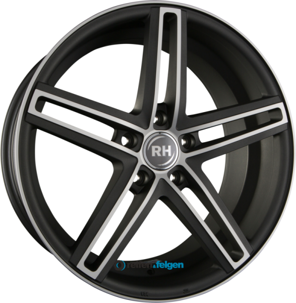 RH ALURAD DG EVOLUTION 8.5x19 ET45 5x112 NB72.6 Matt Anthrazit Voll Poliert