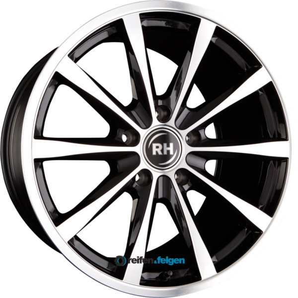 RH ALURAD GT 10.5x21 ET56 5x114.3 NB72.6 Schwarz voll poliert