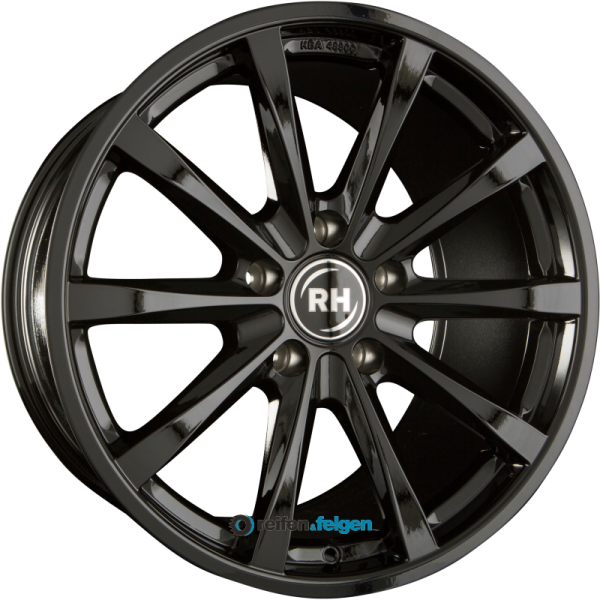 RH ALURAD GT 9x21 ET35 5x112 NB72.6 Schwarz Glanz Lackiert