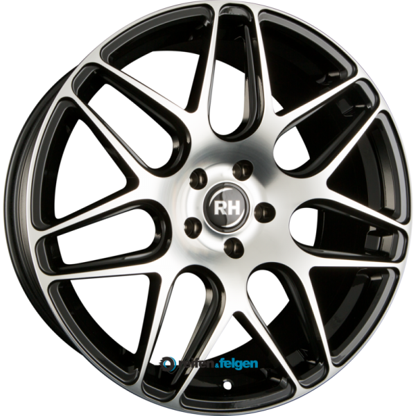 RH ALURAD RB11 10x22 ET50 5x112 NB72.6 Schwarz Voll Poliert