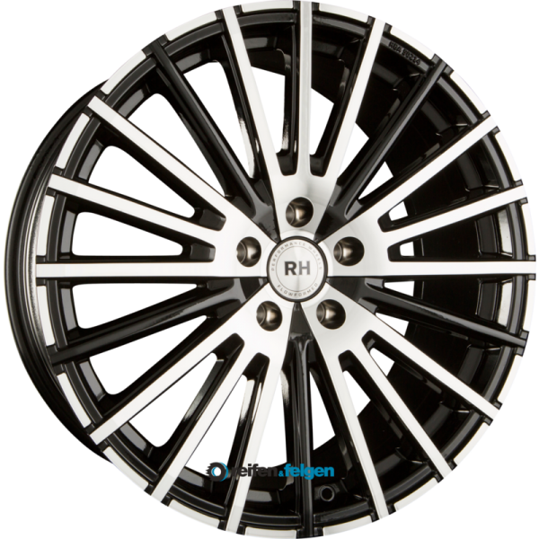 RH ALURAD WM RAD 10x20 ET40 5x112 NB72.6 Schwarz Voll Poliert
