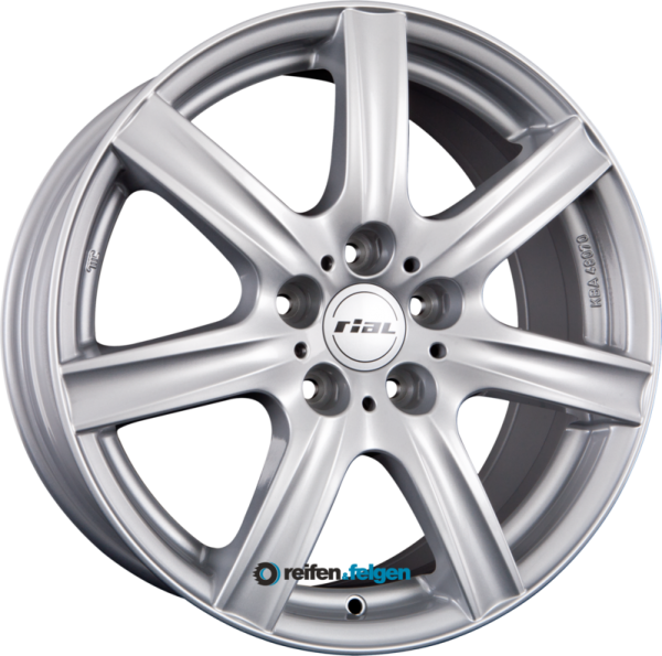 RIAL DAVOS 7x16 ET38 5x115 NB70.2 Polar-Silber