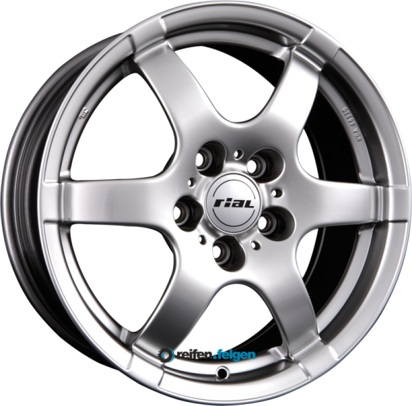 RIAL GIRO 6.5x15 ET45 5x114.3 NB70.1 Sterling-Silber