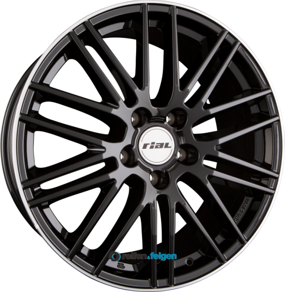 RIAL KIBO X 9.5x21 ET42 5x112 NB66.6 Diamant-Schwarz Hornpoliert