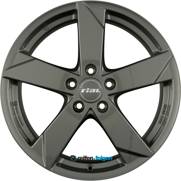 RIAL KODIAK 7x17 ET40 5x114.3 NB66.1 Graphit