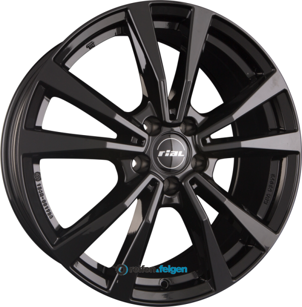 RIAL M12X 8x19 ET30.5 5x112 NB66.6 Diamant-Schwarz