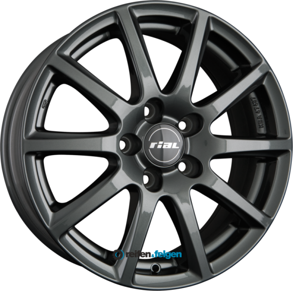 RIAL MILANO 6.5x16 ET45 5x112 NB57.1 Titanium