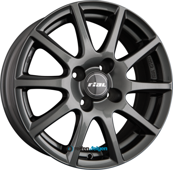 RIAL MILANO 7x17 ET18 4x108 NB65.1 Titanium