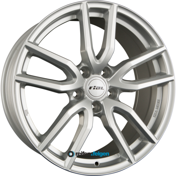 RIAL TORINO 7.5x17 ET40 5x115 NB70.2 Polar-Silber