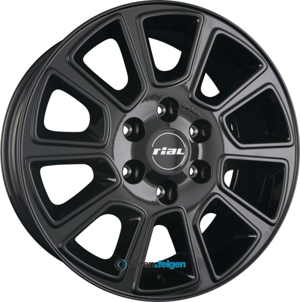 RIAL TRANSPORTER 2 6.5x16 ET66 5x130 NB89.1 Diamant-Schwarz