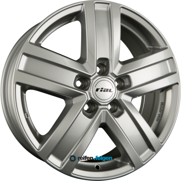 RIAL TRANSPORTER 6.5x16 ET50 5x112 NB66.6 Polar-Silber