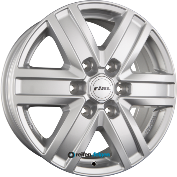 RIAL TRANSPORTER 7x17 ET22 6x114.3 NB66.1 Polar-Silber