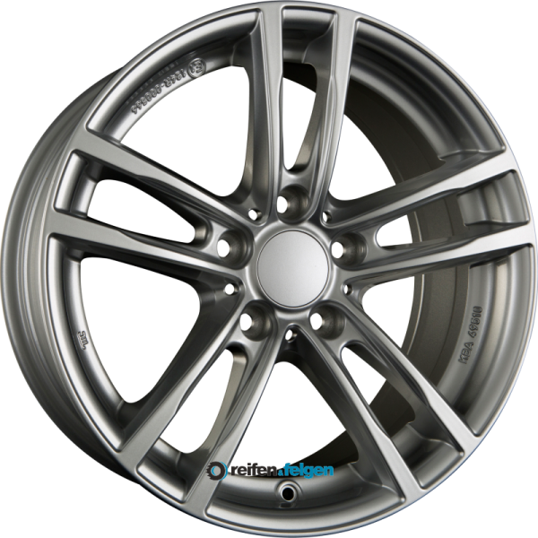 RIAL X10 7x16 ET45 5x114.3 NB64.1 Polar-Silber