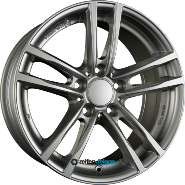 RIAL X10 7x18 ET22 5x112 NB66.5 Polar-Silber