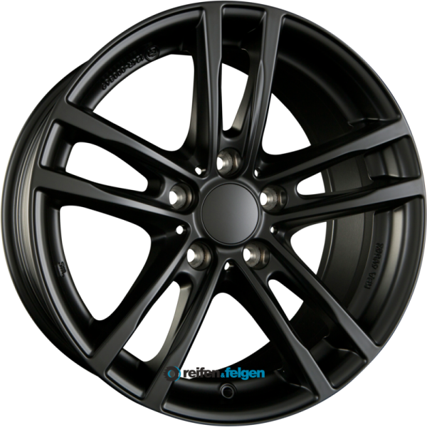 RIAL X10 7x18 ET45 5x112 NB57.1 Racing-Schwarz