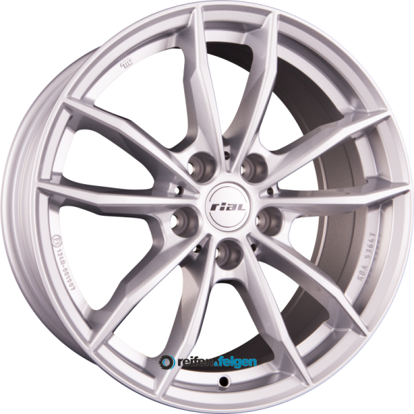 RIAL X12 9x20 ET33 5x112 NB66.6 Polar-Silber