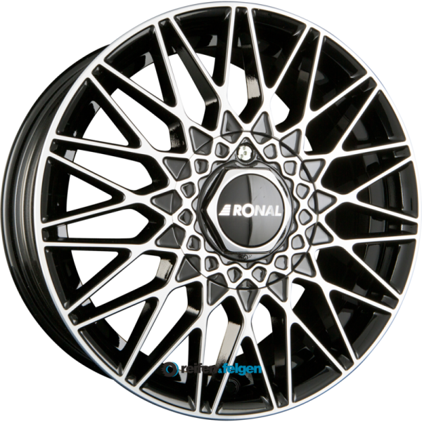 RONAL LSX 7x16 ET38 4x100 NB68 Jetblack Frontkopiert