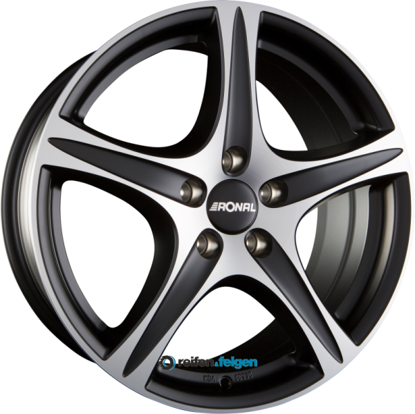 RONAL R56 7x17 ET40 5x114.3 NB66.1 Mattschwarz-Frontkopiert