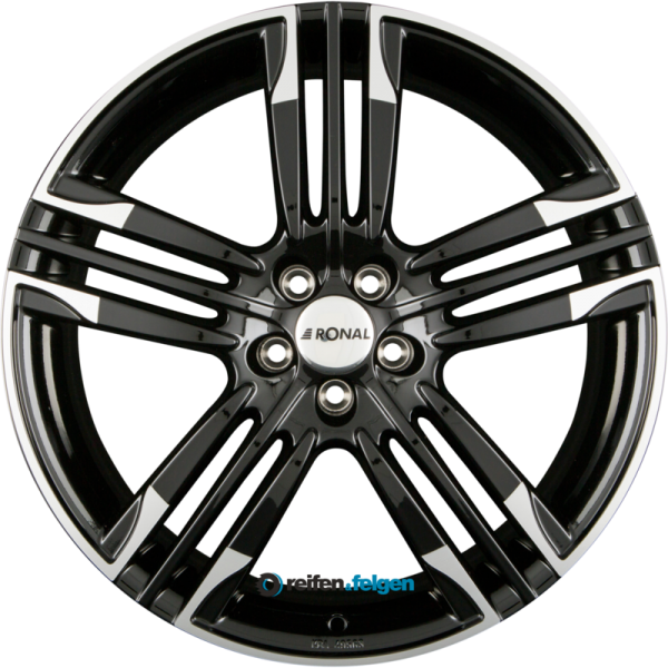 RONAL R58 10x22 ET50 5x127 NB71.5 Schwarz Hornkopiert