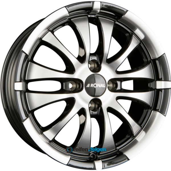 RONAL R59 6x15 ET45 4x100 NB68 Jetblack Frontkopiert