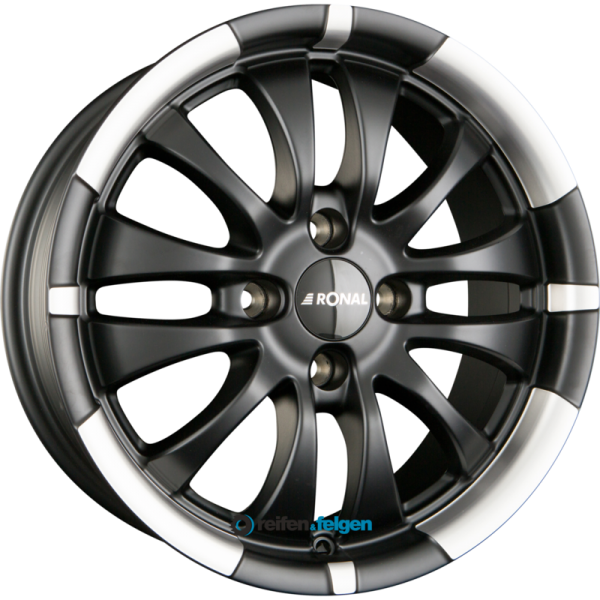 RONAL R59 6x15 ET45 4x100 NB68 Jetblack Matt Hornkopiert