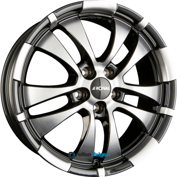 RONAL R59 7.5x18 ET35 5x100 NB68 Jetblack Frontkopiert