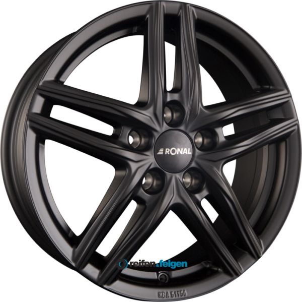 RONAL R65 6.5x16 ET20 4x108 NB65.1 Jetblack-Matt