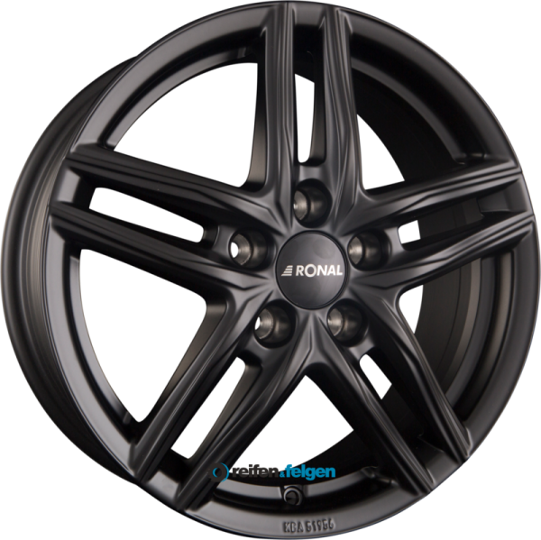 RONAL R65 6.5x16 ET22 5x112 NB66.5 Jetblack-Matt