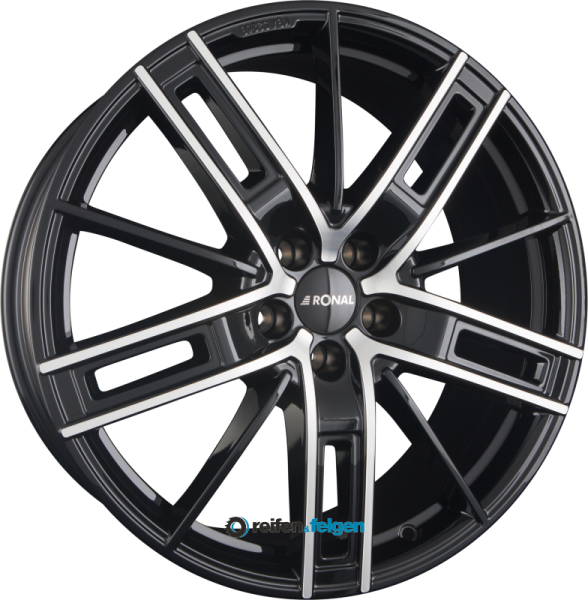 RONAL R67 8x18 ET35 5x112 NB76 Jetblack Frontkopiert