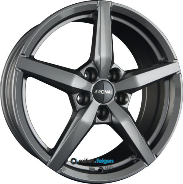 RONAL R69 7.5x17 ET48 5x100 NB68 Magnetic Grey