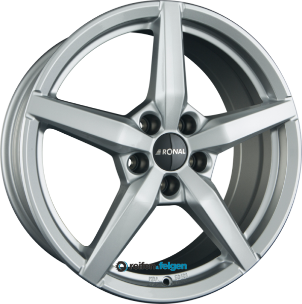 RONAL R69 7.5x17 ET48 5x100 NB68 Platinum Silver