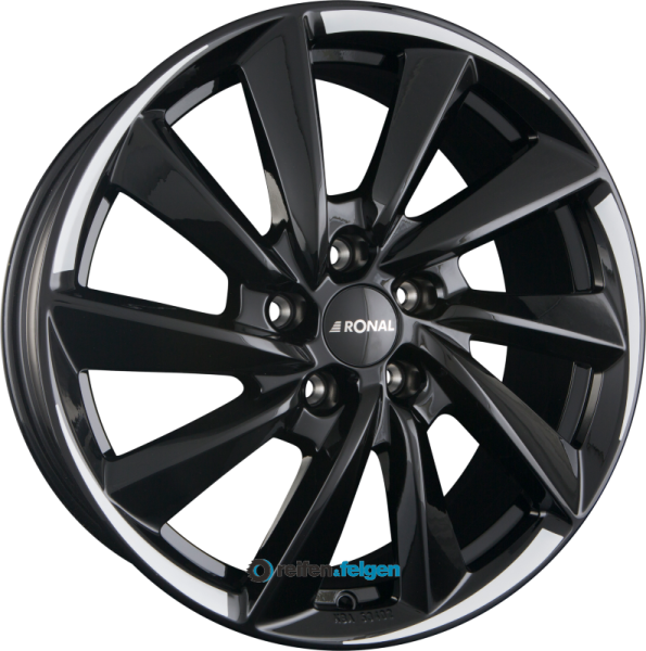 RONAL R70-BLUE 7.5x18 ET49 5x112 NB66.6 Jetblack White Tail