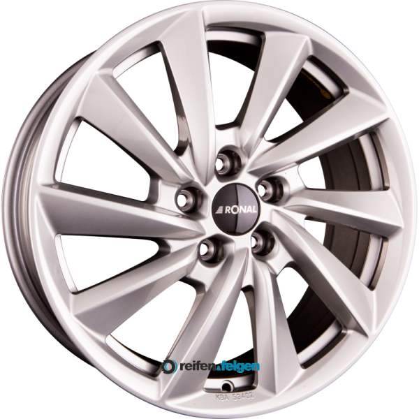 RONAL R70-BLUE 8.5x18 ET40 5x112 NB66.6 Platinum Silver