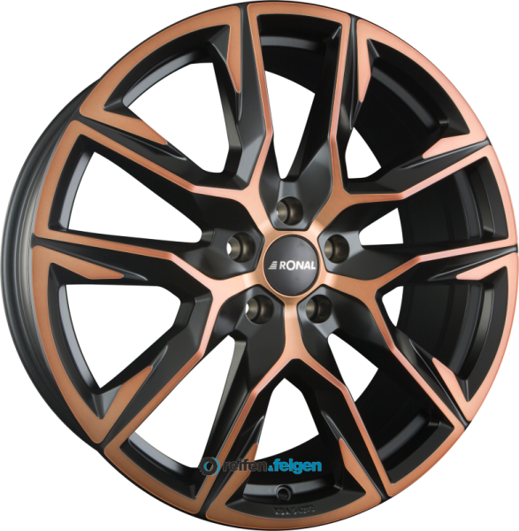 RONAL R71 8.5x20 ET40 5x114.3 NB82 Jetblack Copper Matt
