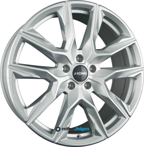 RONAL R71 8.5x20 ET40 5x114.3 NB82 Platinum Silver
